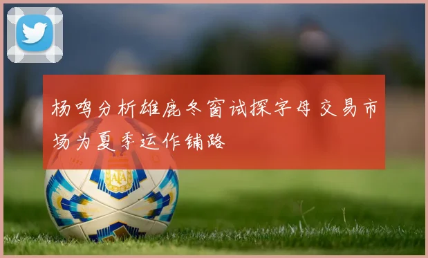 杨鸣分析雄鹿冬窗试探字母交易市场为夏季运作铺路